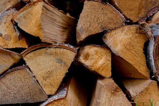 firewood on construction site as an abstract background. High quality photo