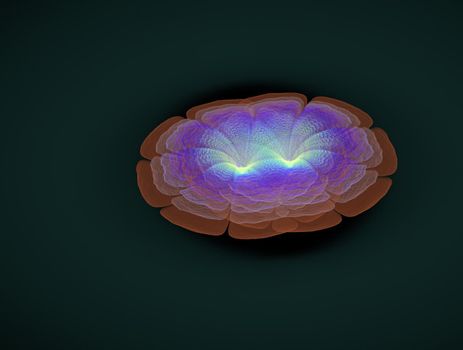 Imaginatory lush fractal texture image abstract background