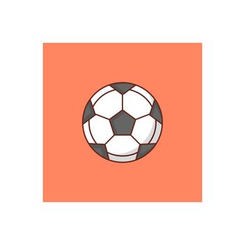 soccer Vector illustration on a transparent background. Premium quality symbols. Vector Line Flat color icon for concept and graphic design.