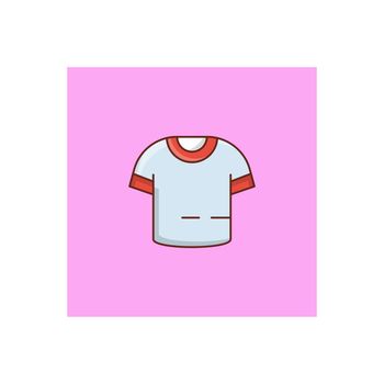shirt vector flat color icon