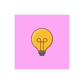 bulb Vector illustration on a transparent background. Premium quality symbols. Vector Line Flat color icon for concept and graphic design.