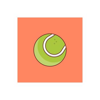 tennis Vector illustration on a transparent background. Premium quality symbols. Vector Line Flat color icon for concept and graphic design.