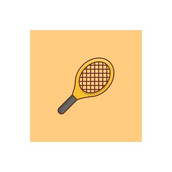 racket Vector illustration on a transparent background. Premium quality symbols. Vector Line Flat color icon for concept and graphic design.