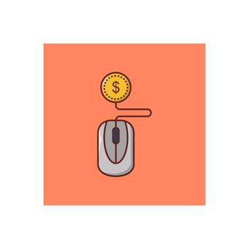 banking vector flat colour icon