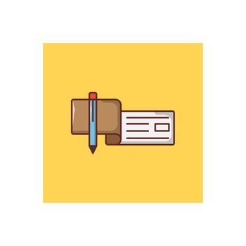 banking vector flat colour icon