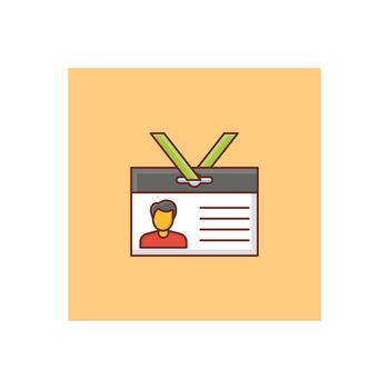 id vector flat color icon