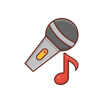 speaker vector flat colour icon