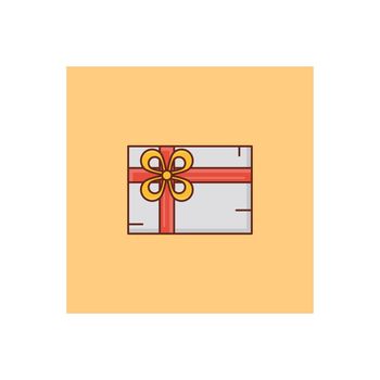 present vector flat colour icon