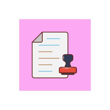 file vector flat colour icon