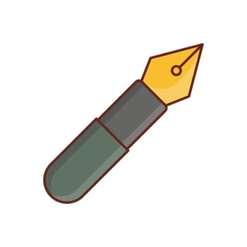 pen Vector illustration on a transparent background. Premium quality symbols. Vector Line Flat color icon for concept and graphic design.