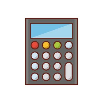 calculation vector flat color icon
