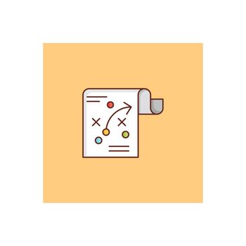 tactic vector flat color icon