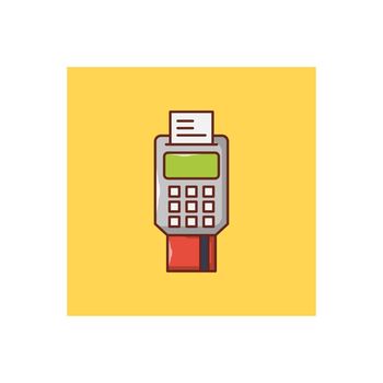 machine vector flat colour icon