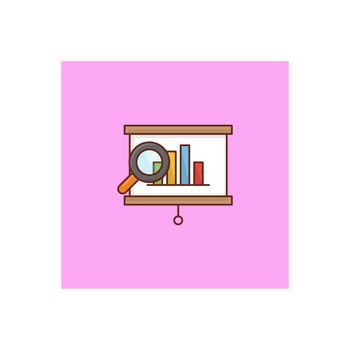 search vector flat color icon