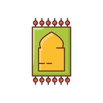 prayer vector flat color icon