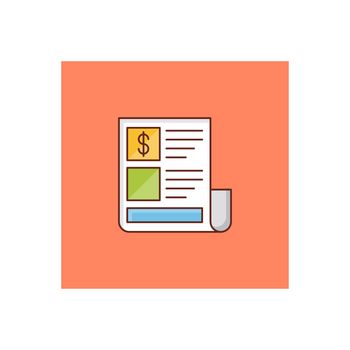 news vector flat color icon