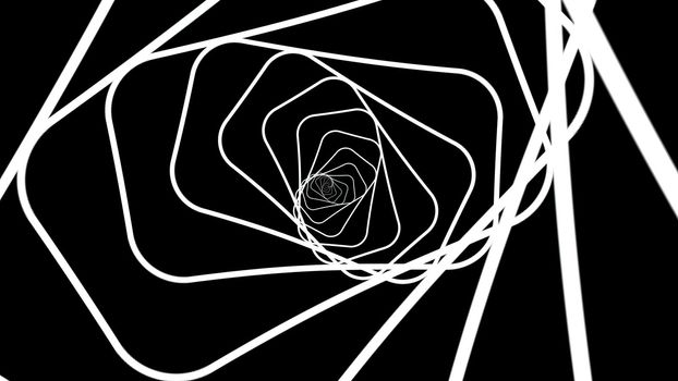 3d illustration of 3d grid infinite space 