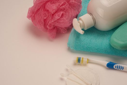 soap toothbrush hygiene health bathroom items. High quality photo
