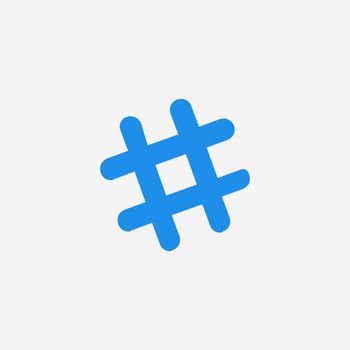 Hash tag sign icon.vector illustration on white background.