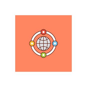 marketing vector flat colour icon