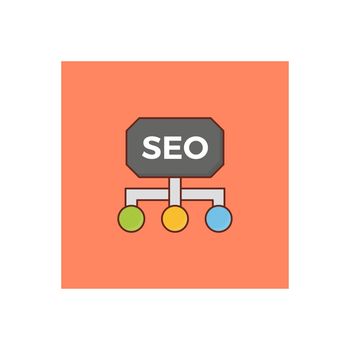 sharing vector flat colour icon