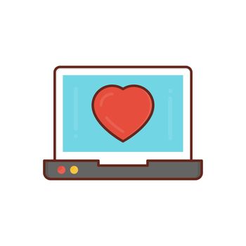 favorite vector flat colour icon