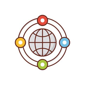 marketing vector flat colour icon