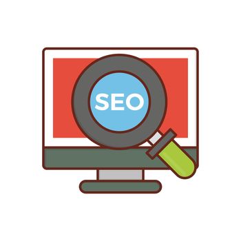 marketing vector flat colour icon