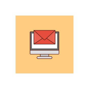 email vector flat colour icon