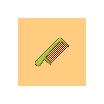 comb Vector illustration on a transparent background. Premium quality symbols.Vector line flat color icon for concept and graphic design.