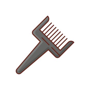 comb Vector illustration on a transparent background. Premium quality symbols.Vector line flat color icon for concept and graphic design.