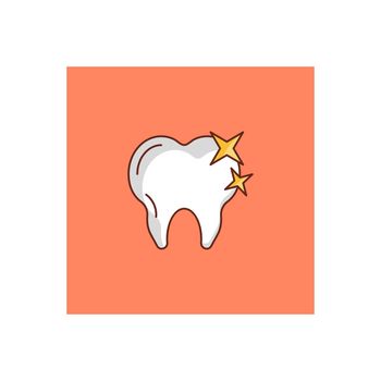 teeth Vector illustration on a transparent background. Premium quality symbols.Vector line flat color icon for concept and graphic design.