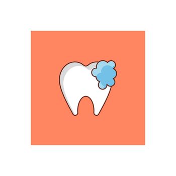 cavity Vector illustration on a transparent background. Premium quality symbols.Vector line flat color icon for concept and graphic design.