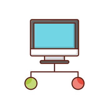 network Vector illustration on a transparent background. Premium quality symbols. Vector Line Flat color icon for concept and graphic design.