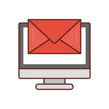 email vector flat colour icon