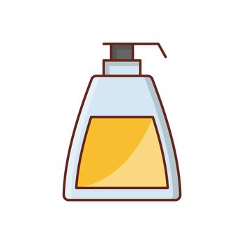 shampoo Vector illustration on a transparent background. Premium quality symbols.Vector line flat color icon for concept and graphic design.