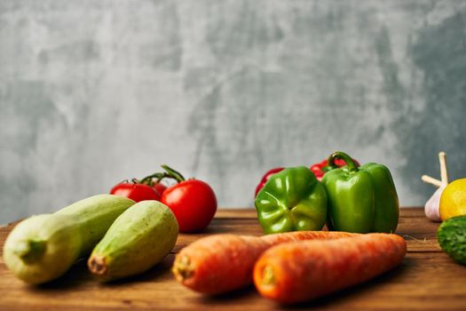 vegetables natural product summer season agriculture view from above. High quality photo