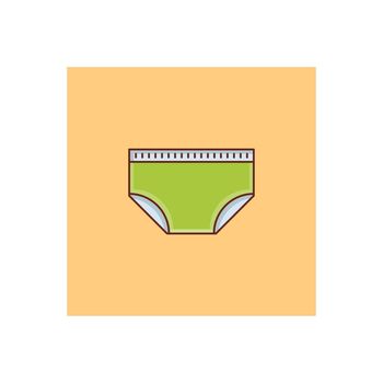 undergarments Vector illustration on a transparent background. Premium quality symbols.Vector line flat color icon for concept and graphic design.