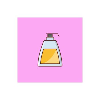 shampoo Vector illustration on a transparent background. Premium quality symbols.Vector line flat color icon for concept and graphic design.