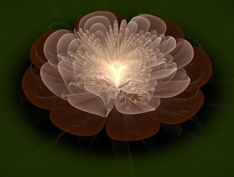 Imaginatory lush fractal texture image abstract background