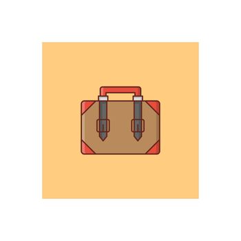 luggage Vector illustration on a transparent background. Premium quality symbols. Vector Line Flat color icon for concept and graphic design.