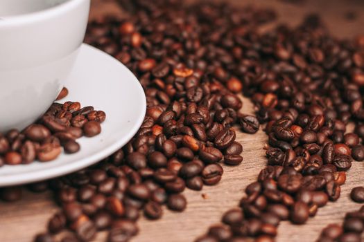 coffee beans espresso invigorating drink caffeine pattern. High quality photo