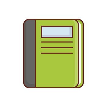 book vector flat color icon