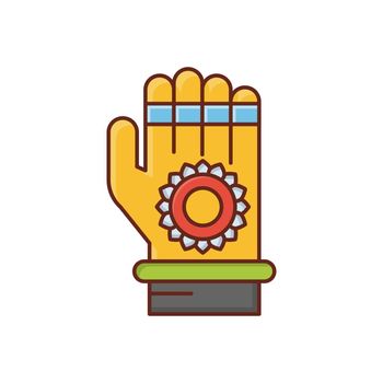 hinduism vector flat color icon