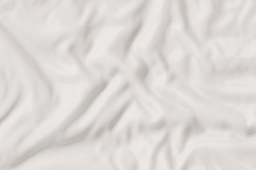 white wavy background with shiny and creamy texture. 3d rendering