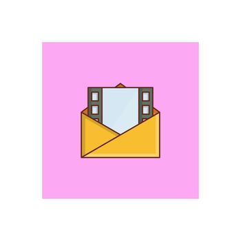 email Vector illustration on a transparent background. Premium quality symbols. Vector Line Flat color icon for concept and graphic design.
