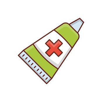tube vector flat color icon