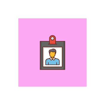 id vector flat color icon