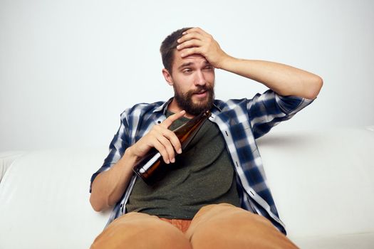 drunk man alcoholism problems emotions depression Lifestyle. High quality photo
