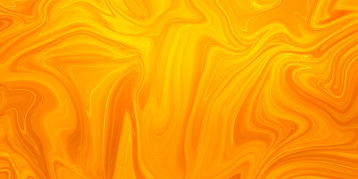 Abstract orange paint background. Acrylic texture with marble pattern.